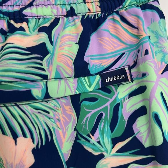 Chubbies Men The Night Faunas Classic Swim Trunk Size Large - Picture 6 of 8